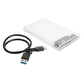 VKTECH 2.5 colių Skaidrus HDD SSD Atveju greitųjų 6GB/s SATA III USB 3.0 Kietojo disko Disko Gaubto Laptop Notebook PC