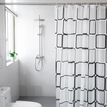 Vonios kambarys Dušo Užuolaidos 3D atsparus Vandeniui Miltligė įrodymas, PEVA Vonios Užuolaida Dušo Užuolaidos Aplinkos Tualeto Durų Užuolaidos