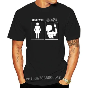 Vyrai Juokingi Marškinėliai Mados marškinėlius Savo Žmona, Mano Žmona Sunkiųjų Metalų Moterys t-shirt