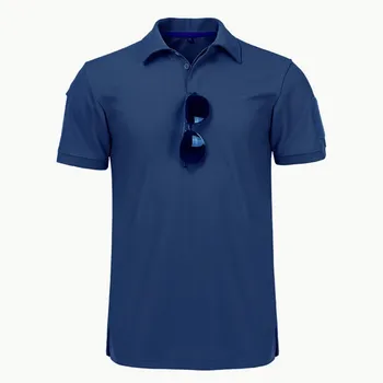 Vyriški Lauko Sporto Quick Dry T-shirt Vasaros Laipiojimo Mokymo Krovinių Atvartas Karinę Uniformą Taktinis Marškinėliai