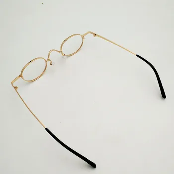 Vyrų ir moterų Vintage gold mažas ovalo formos rėmas trumparegystė recepto akinius retro presbyopia akiniai