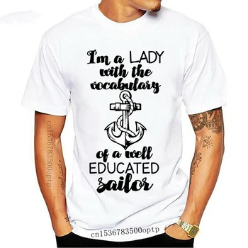 Vyrų marškinėliai trumpomis rankovėmis aš esu Panele su žodynas išsilavinęs Sailor Citatos Marškinėliai Moterims marškinėliai tee viršūnės