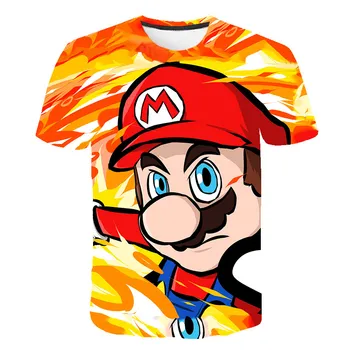 Vėliau Harajuku Klasikiniai Žaidimai, Super Mario Vaikas Marškinėliai Vyrams/moterims Super Smash Bros 3D Print T-shirt Hip-Hop Marškinėlius Streetwear Viršūnės