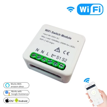 Wifi Smart Šviesos Jungiklis 95-250V 