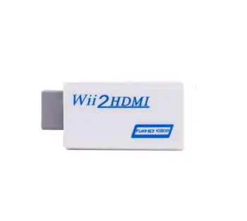 Wii į HDMI Adapteris Keitiklis FullHD 1080P Wii HDMI Wii2HDMI Konverteris 3.5 mm Audio PC HDTV Ekranas