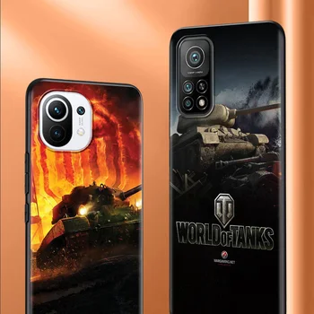 World Of Tanks Žaidime Silikoninis Telefono dėklas, Skirtas Xiaomi Mi Poco X3 NFC 10T Pro 10 Pastaba Lite 9T M3 11 F3 CC9 Minkštas Galinį Dangtelį Shell Cas