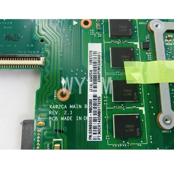 X502CA Plokštė I5-3317CPU 4GB RAM ASUS X502C X402C F402 X402CA X502CA Nešiojamas plokštė X402CA X502CA Mainboard Bandymo gerai