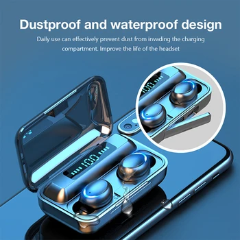 Xiaomi Mijia 2021 TWS Bluetooth 5,0 Ausines, Krovimo Lange Belaidės Ausinės 9D Stereo Sportas, Vandens nepraleidžiančios Ausis Ausinės