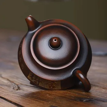 Yixing garsaus originalus mano raudonos molio puodą, zhoupan garsaus rankų darbo nixing keramikos kelionės arbatos rinkinys