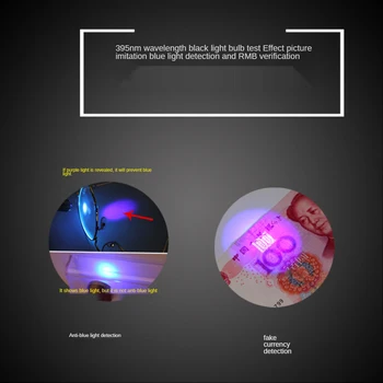 Z35 Nerūdijančio Plieno Mini Pocket Led Lempos 365/395 UV Žibintuvėlis Fakelas ultravioletinės Šviesos AA Baterijos Žymeklis Tikrintuvas Nustatymo