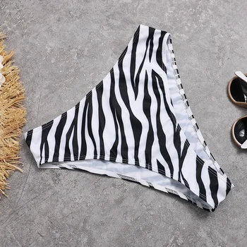 Zebra Modelis Moterų Bikini Komplektas Aukšto Juosmens Maudymosi Kostiumėlį Moteris Seksuali Tvarstis Reguliuojamas Maudymosi Kostiumėliai, Maudymosi Kostiumą, Vasaros Paplūdimio Biquini