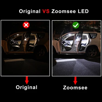 Zoomsee canbus Klaidų Transporto priemonės LED Patalpų Interjero Dome Žemėlapis Kamieno Rinkinys, Skirtas 