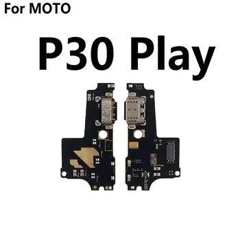 Įkrovimo Lizdas Jungtis Valdybos Dalių Flex Kabelis Su Mikrofonu Mic For Motorola Moto 30 Dėmesį Į Vieną Galia G6 Žaisti G5 E5 E6 Plius
