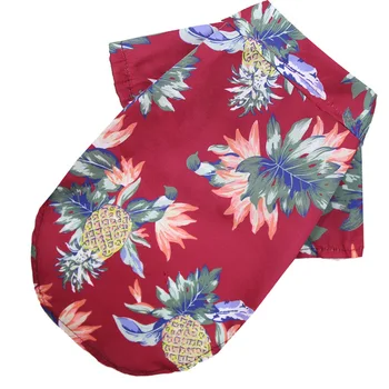 Šuo Marškinėliai Drabužių Vasaros Paplūdimio Drabužiai Vest Pet Drabužiai Gėlių T-Shirt Havajų Mažųjų Didelis Šuo Čihuahua