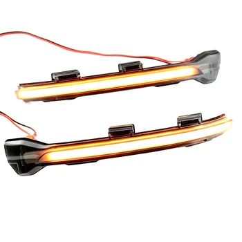 Šviesos srautas Pusės Veidrodėlis Teka Dinaminis Indikatorių LED Posūkio Signalo Lemputė VW Golf MK7 7 7.5 GTI R Naujasis Touran Sportsvan