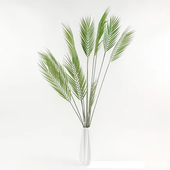 Žalias Dirbtinės Palmių Lapų Plastikiniai Augalai Atogrąžų Medžio Šaką Padirbtų Augalų Džiunglės Sode Puošimas, Vestuvių Papuošimas Priedų