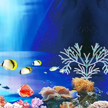 Žuvų Bakas Priedai 3D Akvariumo Fonas Lipdukas Plakatas dvipusis Akvariumo Augalų Fone Plakatas Akvariumo Reikmenys