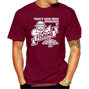Žvejybos Tee Gera Nuotaika Remiamas Žvejybos Žuvų Lazdele Juokingi Gimtadienio?T-Shirt Stilingas Custom Tee Marškinėliai